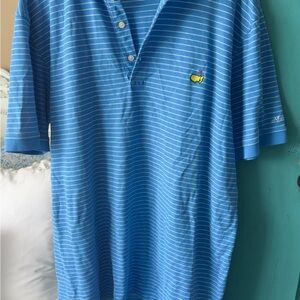 Masters Blue Striped Polo Shirt